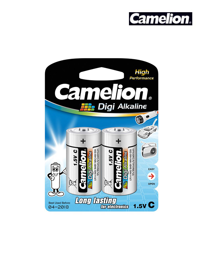 CAMELION Digi Alkaline (LR14-BP2DG) C Battery